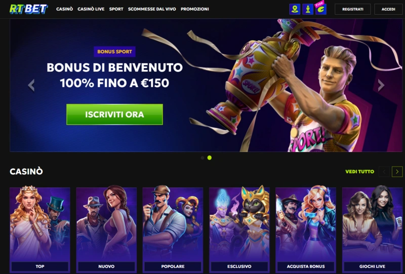rtbet home page